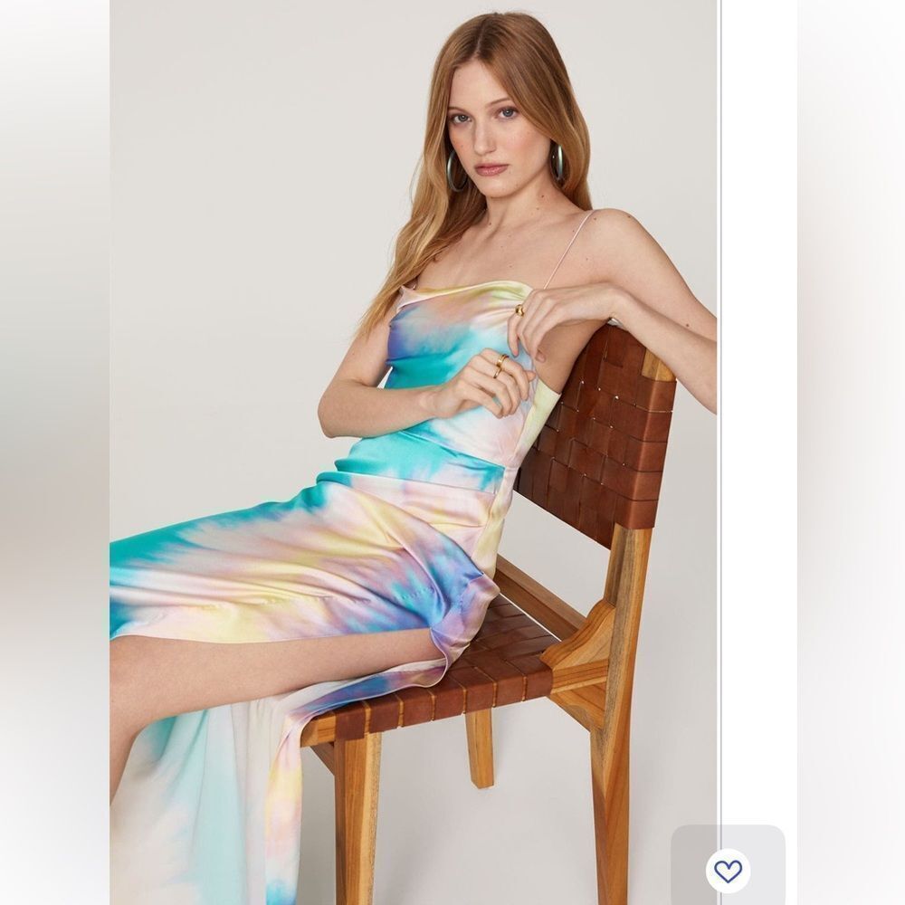 Retrofete Marlene Dress in Multi Tie Dye XL - Picture 3 of 15